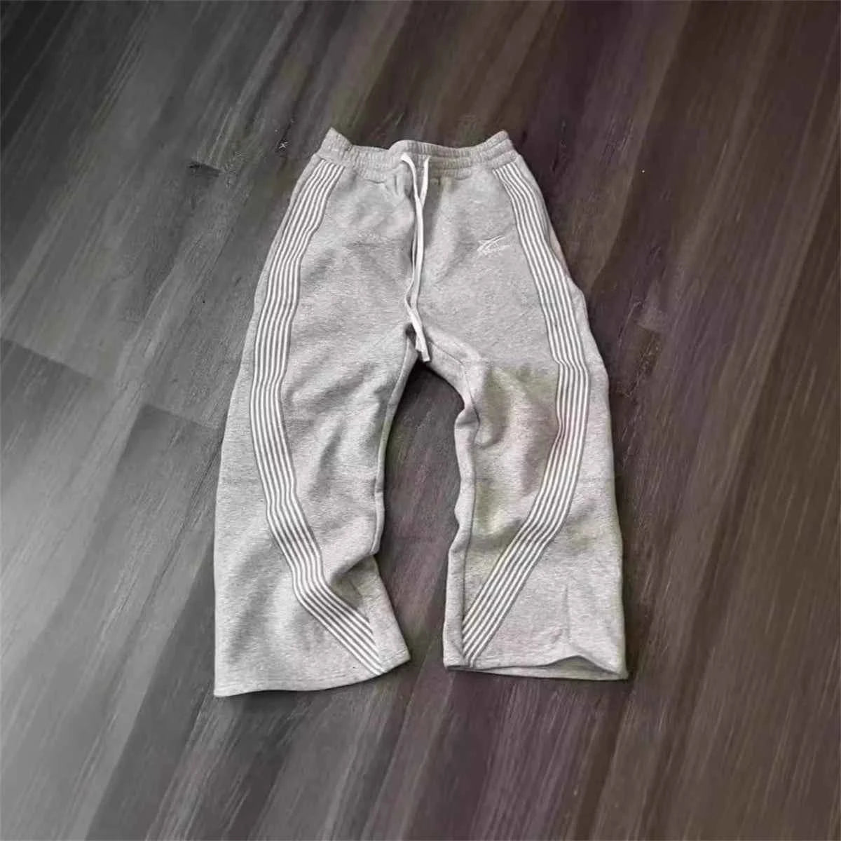 Casual Loose Straight Leg Pants Striped 2025 Summer Fashion Trend Brand Street Hip-hop Jogging Men's Women's Harajuku Sweatpants