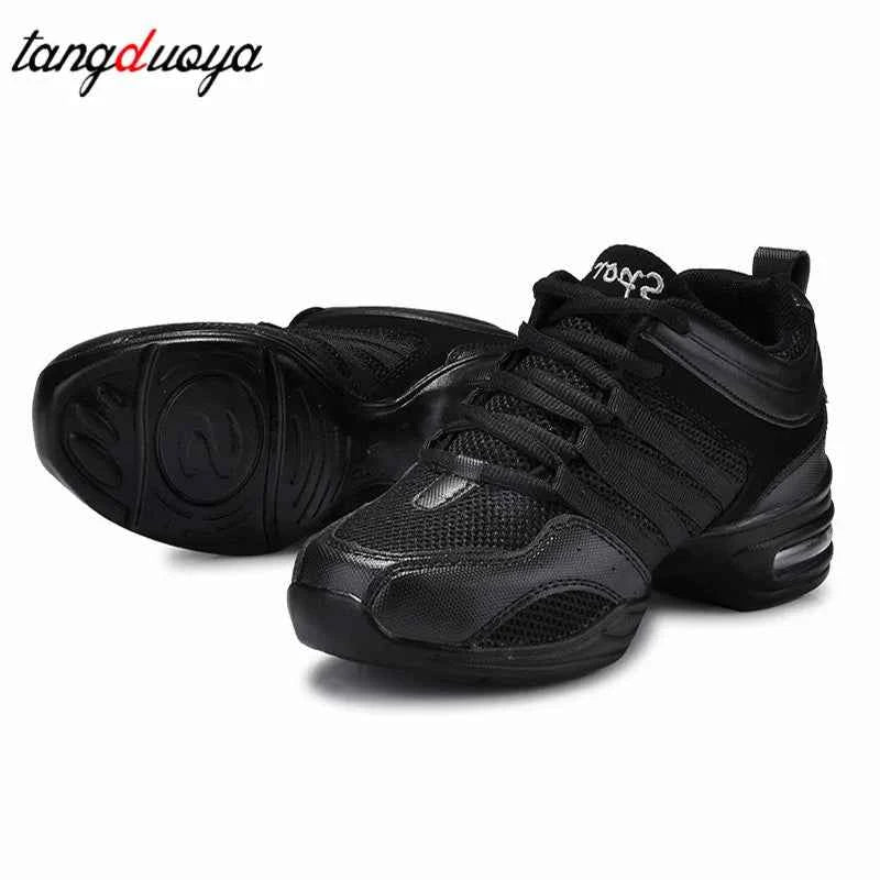 Dancing Shoes Sports Feature Modern Dance Jazz Shoes Soft Outsole Breath Dance Shoes Sneakers For Woman Practice Shoes