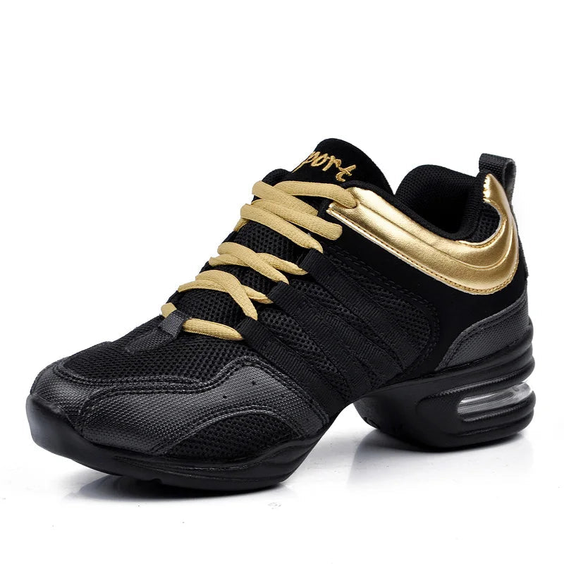 Dancing Shoes Sports Feature Modern Dance Jazz Shoes Soft Outsole Breath Dance Shoes Sneakers For Woman Practice Shoes GONZALES ONLINE SHOP