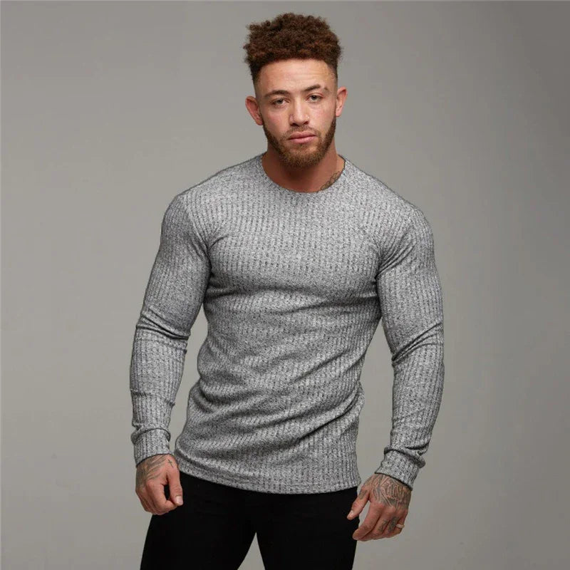 New Autumn Fashion Thin Sweaters Men Casual Long Sleeve Pullovers Man O-Neck Solid Slim Fit Sweaters Knitting Tops pull homme GONZALES ONLINE SHOP
