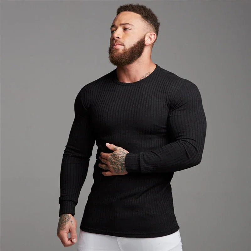 New Autumn Fashion Thin Sweaters Men Casual Long Sleeve Pullovers Man O-Neck Solid Slim Fit Sweaters Knitting Tops pull homme GONZALES ONLINE SHOP
