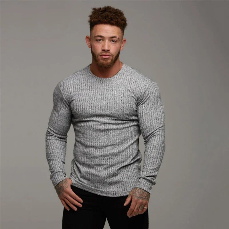 New Autumn Fashion Thin Sweaters Men Casual Long Sleeve Pullovers Man O-Neck Solid Slim Fit Sweaters Knitting Tops pull homme GONZALES ONLINE SHOP