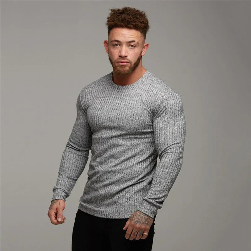 New Autumn Fashion Thin Sweaters Men Casual Long Sleeve Pullovers Man O-Neck Solid Slim Fit Sweaters Knitting Tops pull homme GONZALES ONLINE SHOP