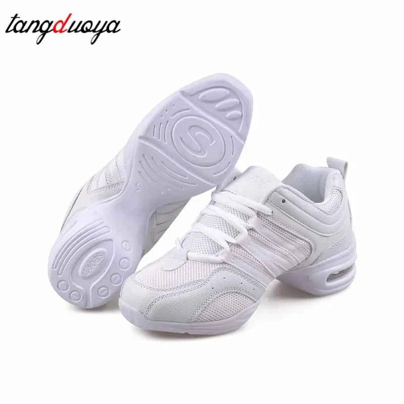 Dancing Shoes Sports Feature Modern Dance Jazz Shoes Soft Outsole Breath Dance Shoes Sneakers For Woman Practice Shoes