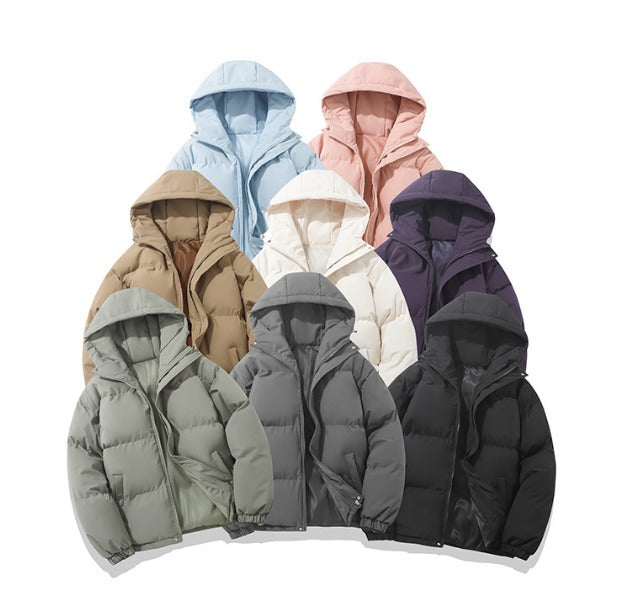 Winter cotton-padded clothes, thickened cotton-padded jackets, loose cotton-padded jackets, outerwear, cotton-padded jackets for couples GONZALES ONLINE SHOP