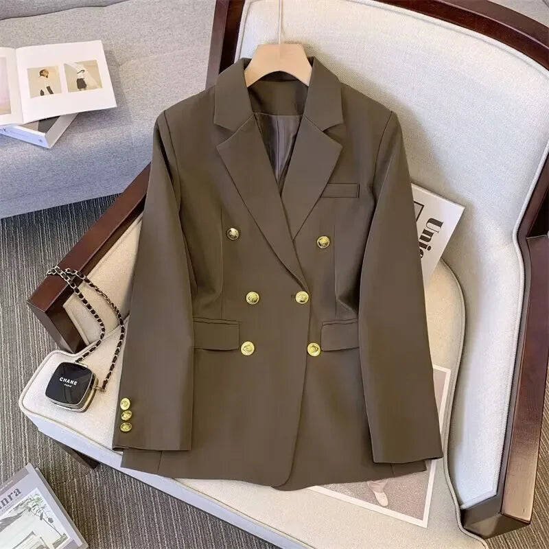 Women's Casual Blazer Spring Autumn Chic Elegant Sports Jacket Suit Coat Korean Blazers Outerwear for Women - GONZALES ONLINE SHOP