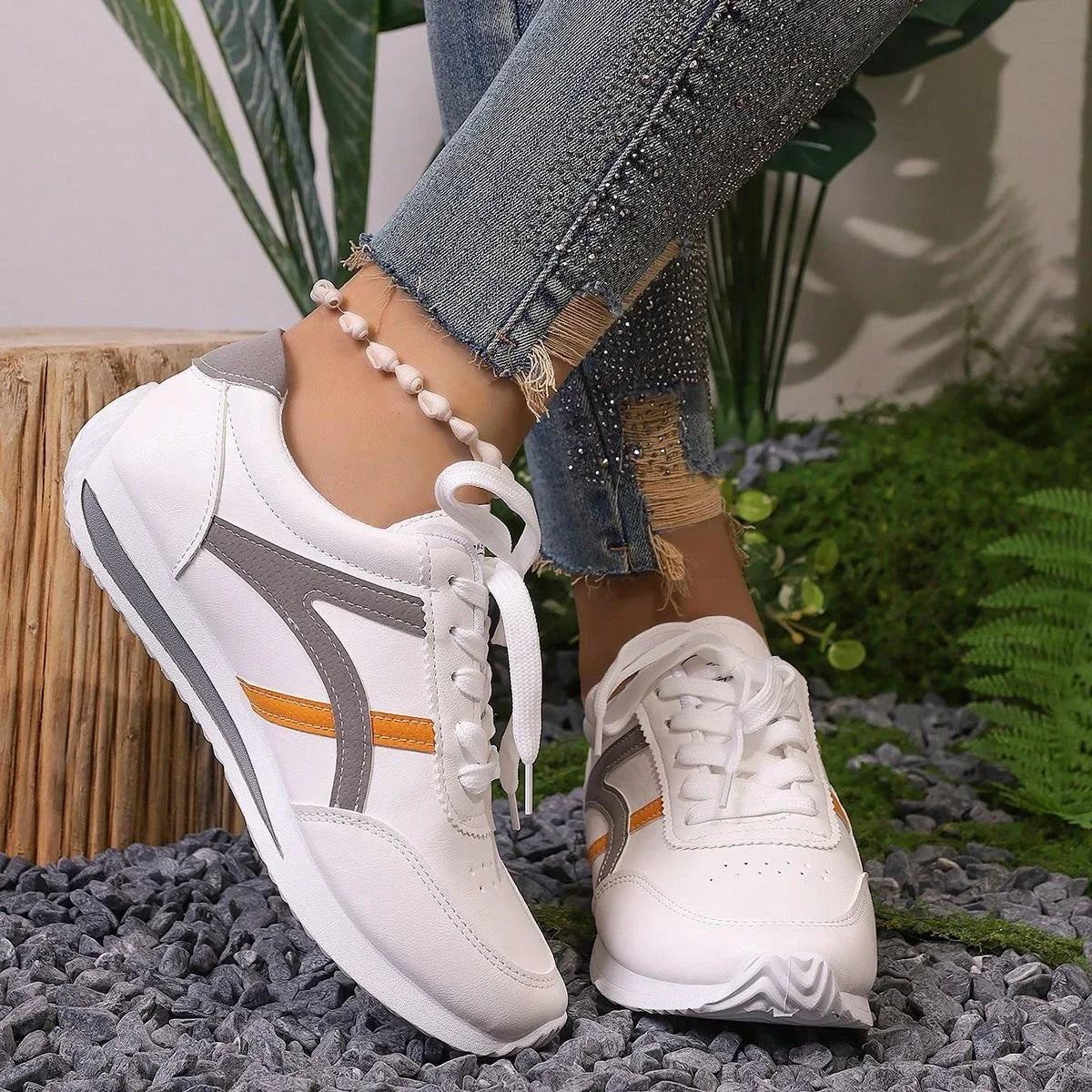 Sneakers Women New Sports Shoes Women's Small White Shoes Fashion Comfort Sneakers All-match Lightweight Casual Running Shoes GONZALES ONLINE SHOP