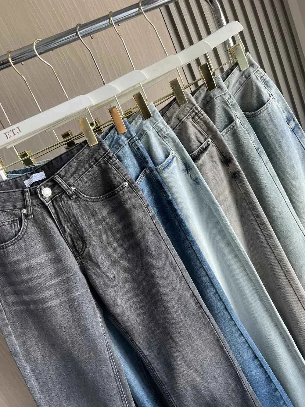 Z1975 straight height waist long jeans 2025 ETJ Autumn/Winter New Wash Product y2k Classic Jeans for women