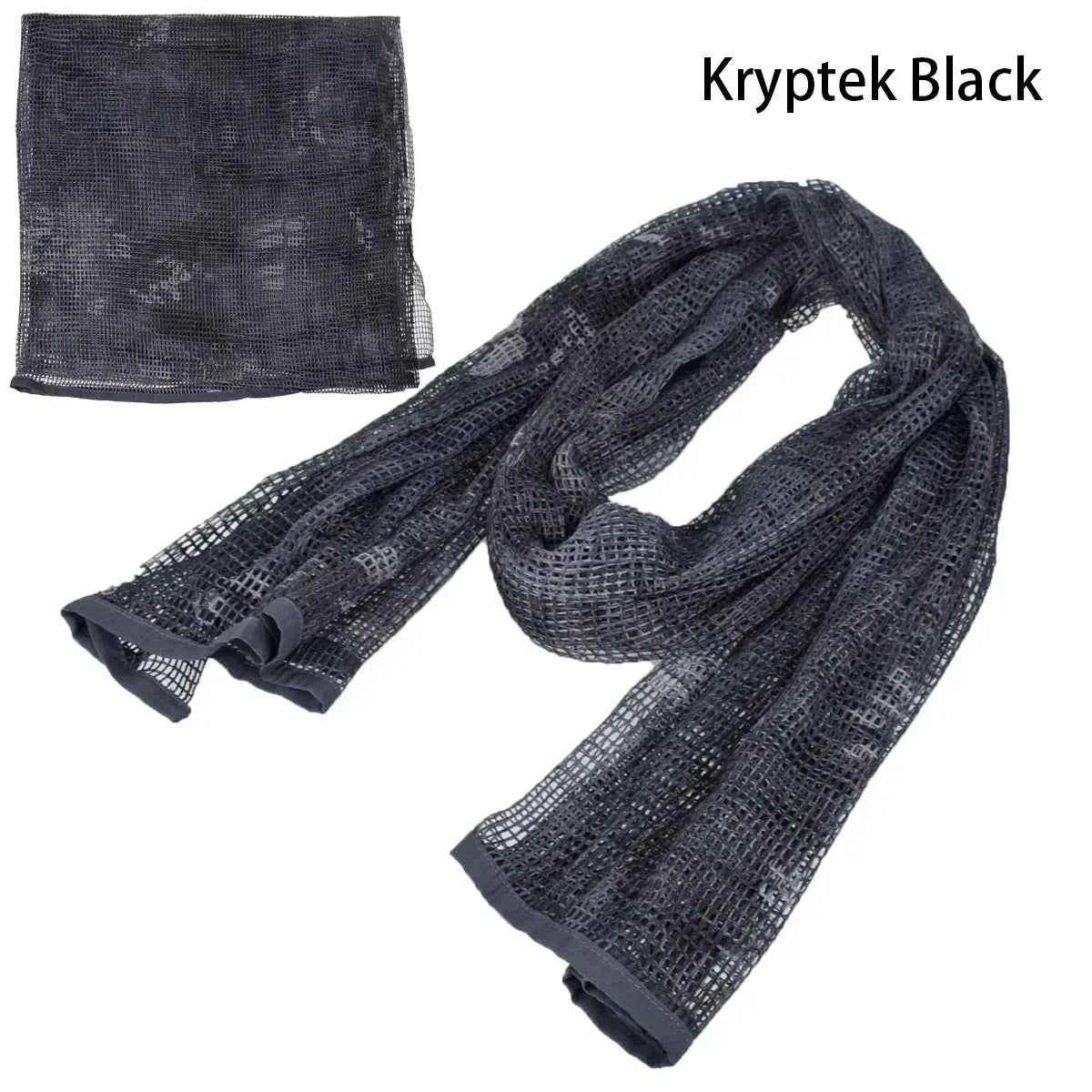 Camouflage Netting Scarf Sniper Veil Camo Mesh Face Scarf Veil Shemagh Head Wrap for Outdoor Camping Hiking Hunting Scarves