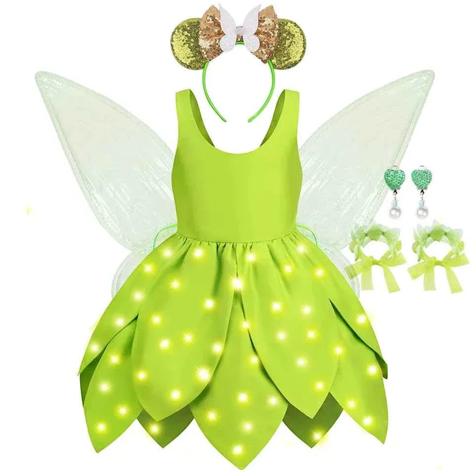 Baby Girl Fairy Dress Tinker Bell Inspired Costume - GONZALES ONLINE SHOP