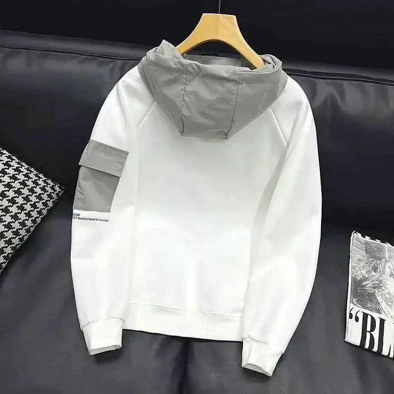 Slim Fit Men's Hooded Sweatshirt Tops Harajuku Fashion Male Hoodie Streetwear Korean Style No Brand Novelty And Simple New In