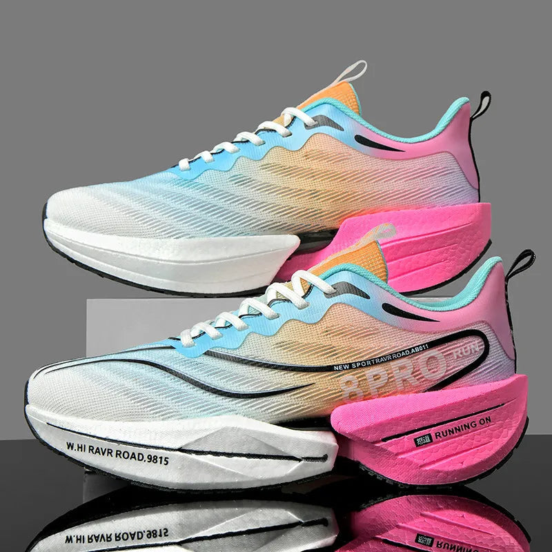Men's Running Shoes Carbon Plate Racing Marathon Athletic Shoes Cushioned Comfortable Road Sneakers Teenage Training Shoes GONZALES ONLINE SHOP