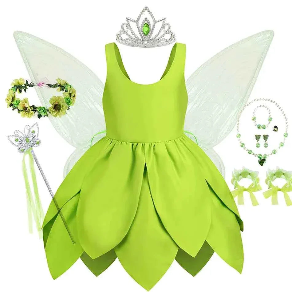 Baby Girl Fairy Dress Tinker Bell Inspired Costume - GONZALES ONLINE SHOP