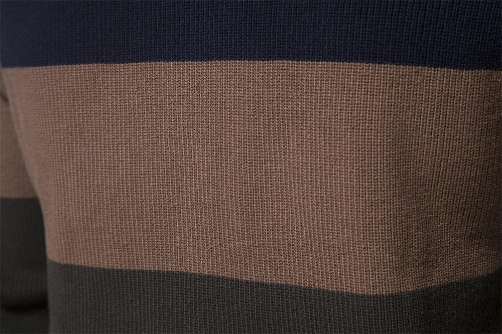 2023 New Autumn Winter Patchwork Sweater for Men - High Quality Zipper Cardigans in Cotton - GONZALES ONLINE SHOP