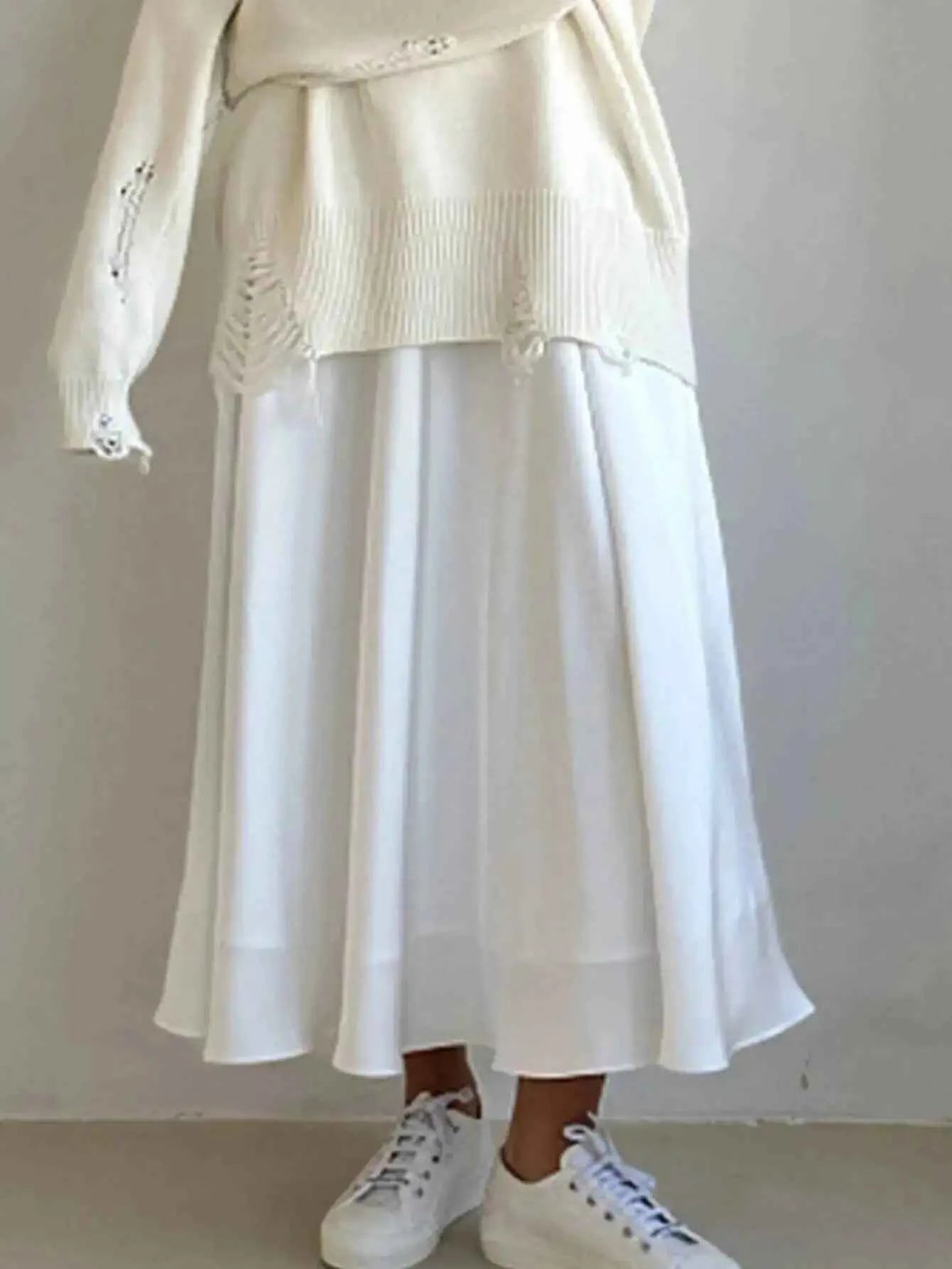 Sexy fashion maxi satin skirt women summer high waist long skirts elegant black white party skirt for woman clothing streetwear