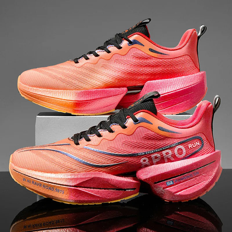 Men's Running Shoes Carbon Plate Racing Marathon Athletic Shoes Cushioned Comfortable Road Sneakers Teenage Training Shoes GONZALES ONLINE SHOP