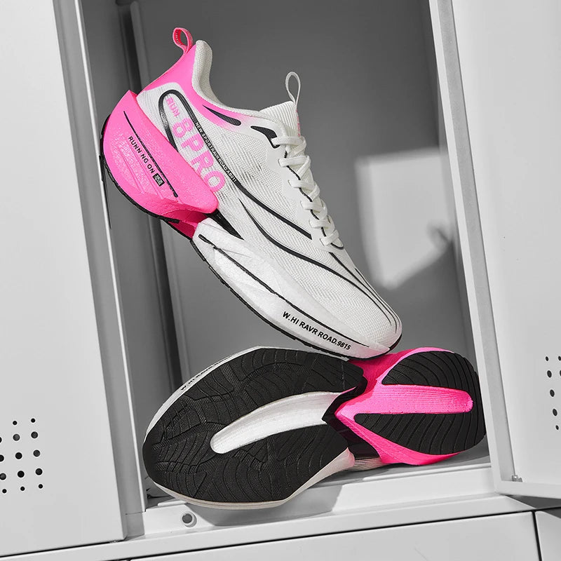 Men's Running Shoes Carbon Plate Racing Marathon Athletic Shoes Cushioned Comfortable Road Sneakers Teenage Training Shoes GONZALES ONLINE SHOP