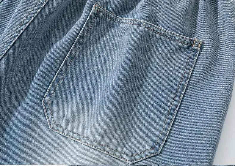 Men's Wide Leg Jeans Loose Casual Oversized Trousers Spring Fashion Streetwear Outdoor Neutral Style Washed Effect