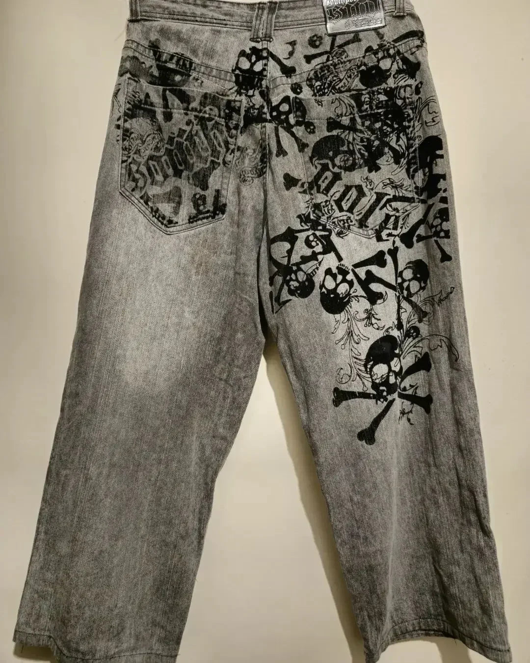 American Hip-hop Retro Loose Jeans Women's Y2K New Tide Harajuku High Waist Wide leg Pants Gothic Wide Pants Street Pants Male GONZALES ONLINE SHOP