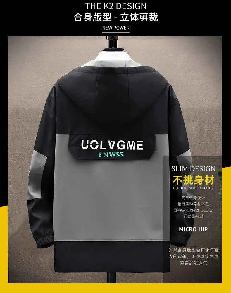 Men's Hooded Windproof Jacket Casual & Comfortable - GONZALES ONLINE SHOP