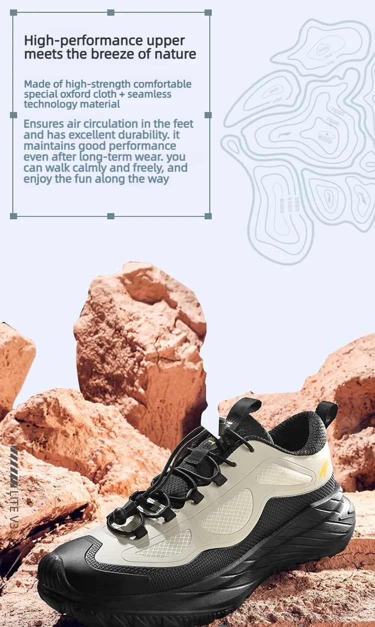 Men Hiking Shoes Waterproof Casual Walking Hiking Boots Outdoor Rubber Camping Trekking Non-Slip Women Mountain Walking Sneakers GONZALES ONLINE SHOP