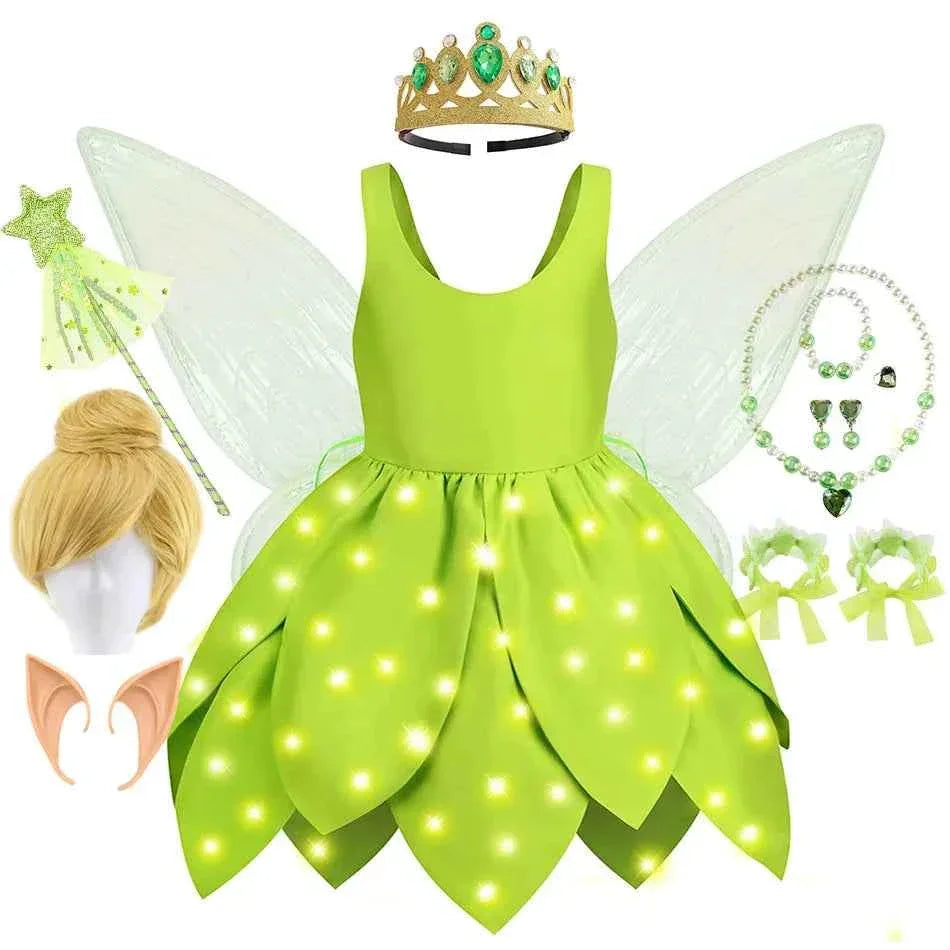 Baby Girl Fairy Dress Tinker Bell Inspired Costume - GONZALES ONLINE SHOP