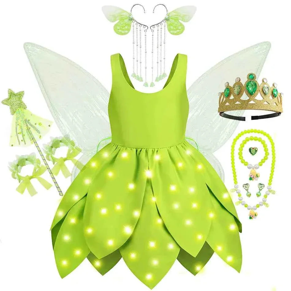 Baby Girl Fairy Dress Tinker Bell Inspired Costume - GONZALES ONLINE SHOP
