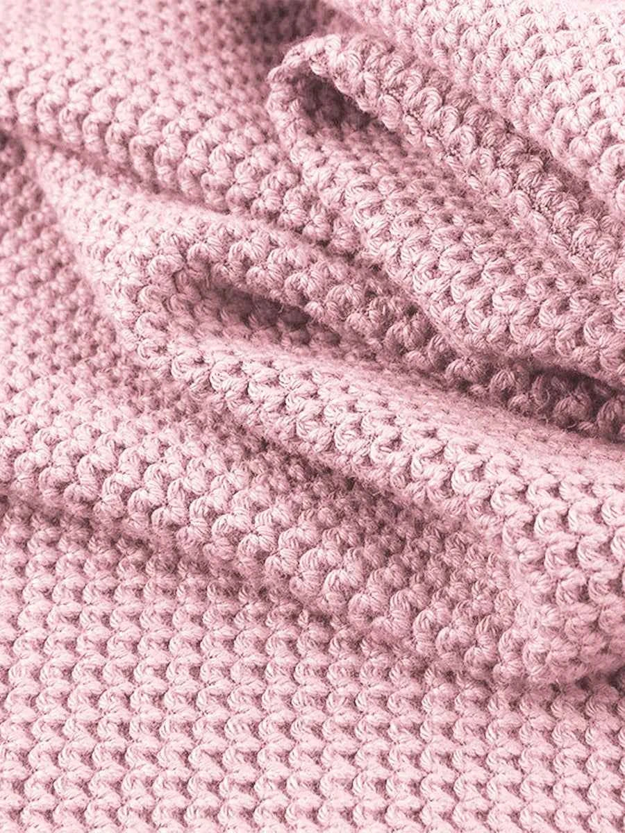 Casual Knitted V Neck Sweater Fall Winter Fashion Button Warm Commuter Jumper Elegant Solid Adjustable Long Sleeve Pullover