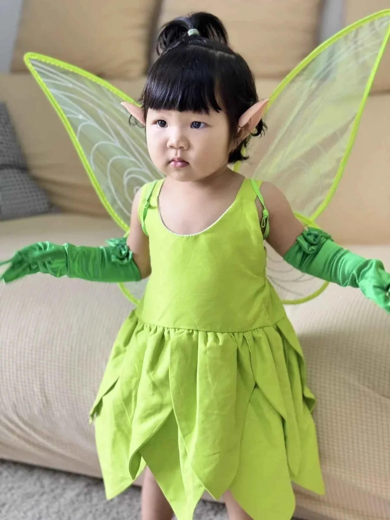 Baby Girl Fairy Dress Tinker Bell Inspired Costume - GONZALES ONLINE SHOP