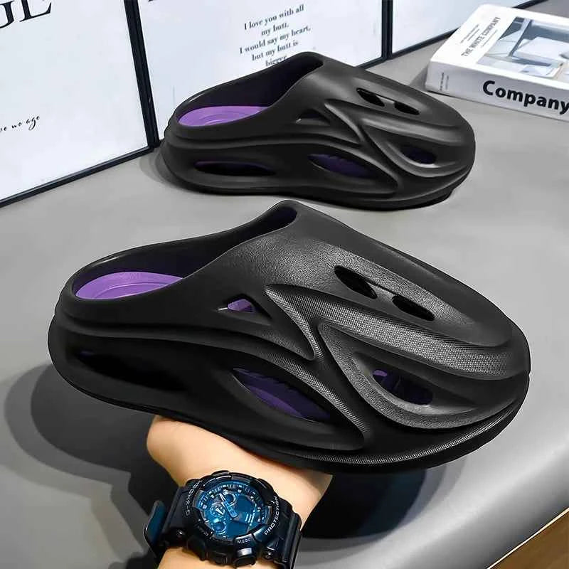 Men's Toe-Toe Slippers for Summer, New Style Non-Slip, Wear-Resistant, Thick-Soled Beach Sports Sandals