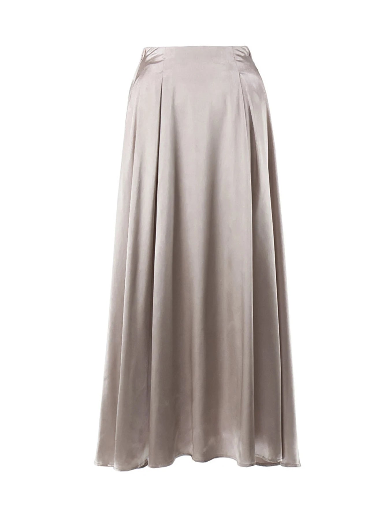 Sexy fashion maxi satin skirt women summer high waist long skirts elegant black white party skirt for woman clothing streetwear GONZALES ONLINE SHOP