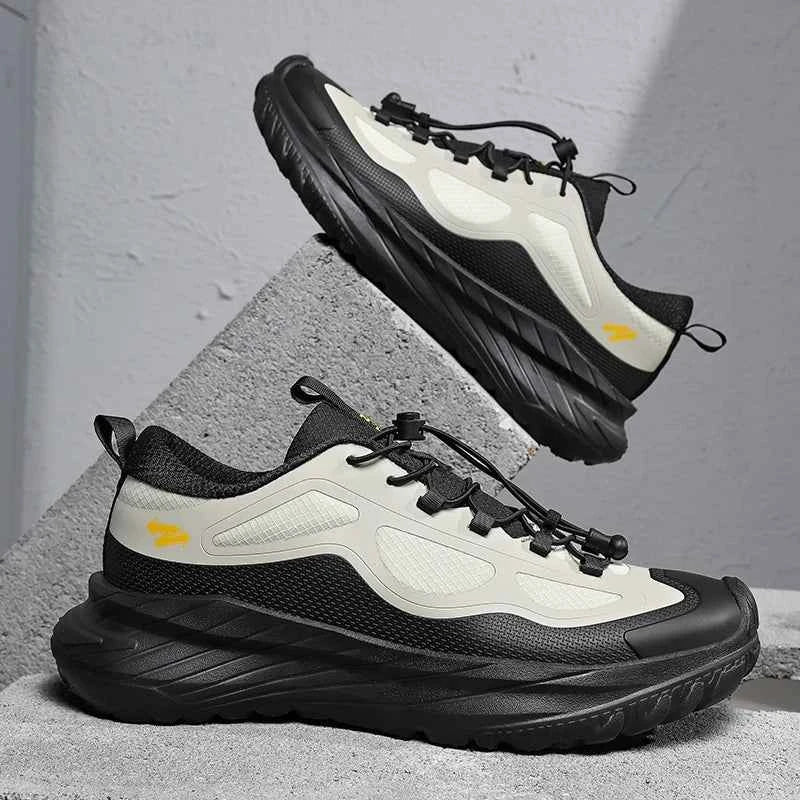 Men Hiking Shoes Waterproof Casual Walking Hiking Boots Outdoor Rubber Camping Trekking Non-Slip Women Mountain Walking Sneakers