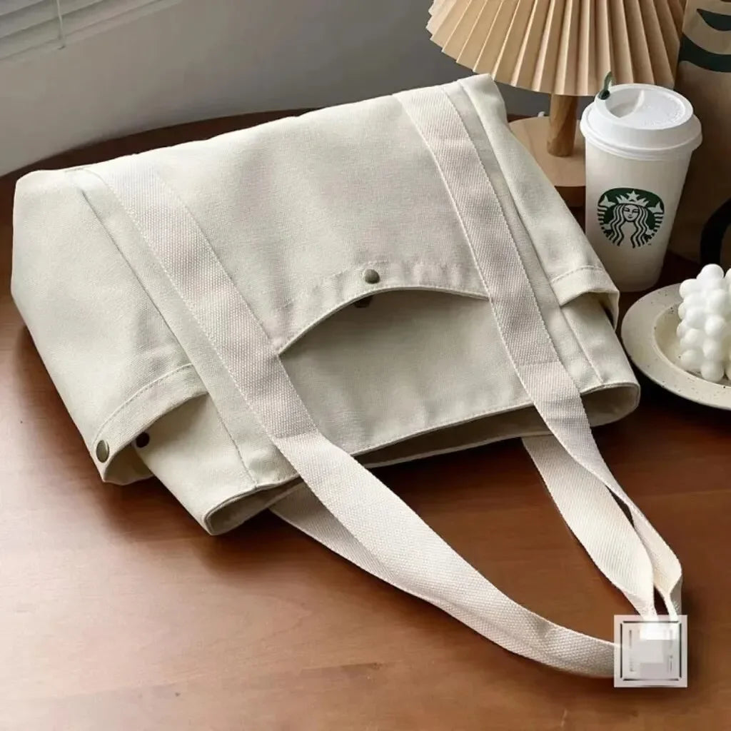 Large Capacity Tote Canvas Bag for Work Outgoing High Appearance Commuting Versatile Art Student Clothing Book Shoulder Bag Bag GONZALES ONLINE SHOP