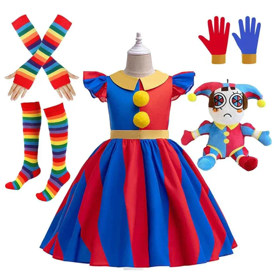 Kids Pomni Costume - Adorable Cosplay Outfit for Children - GONZALES ONLINE SHOP