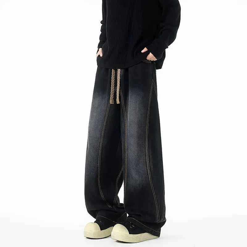 Large Size Jeans for Men, Loose and Stylish Casual Straight Leg Wide Leg Pants