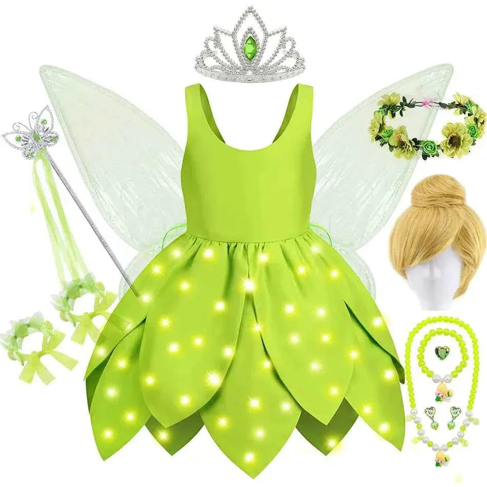 Baby Girl Fairy Dress Tinker Bell Inspired Costume - GONZALES ONLINE SHOP