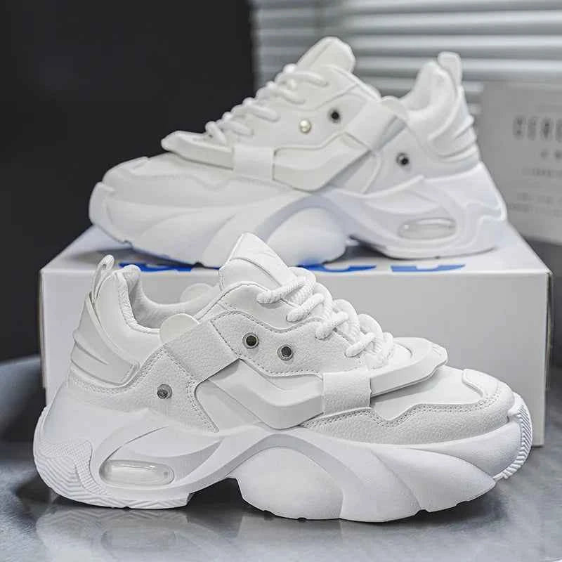 Shoes Men High Quality Platform Sneaker Fashion High-top Leather Sports Men 2026 Thick-soled Casual Shoes Zapatillas Hombre