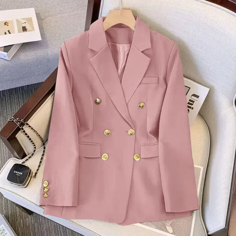 Women's Casual Blazer Spring Autumn Chic Elegant Sports Jacket Suit Coat Korean Blazers Outerwear for Women - GONZALES ONLINE SHOP