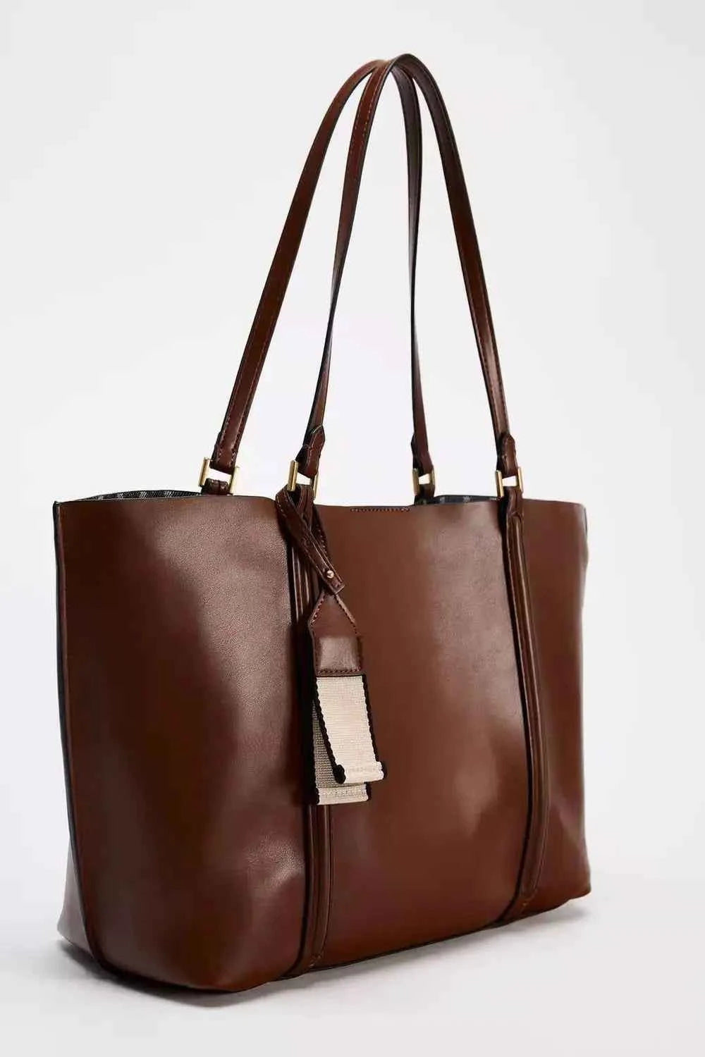 Fashion Minimalist Tote Bag Women Casual Leather Large Capacity Shoulder Bag Ladies High End Commute Shopping Underarm Bags 2025