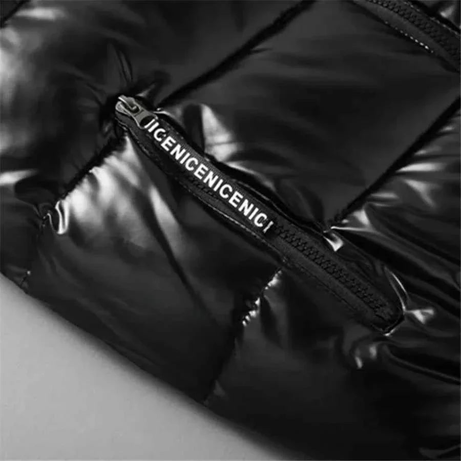 Men's Waterproof Winter Vest - Glossy Hooded Design, Warm and Waterproof - GONZALES ONLINE SHOP