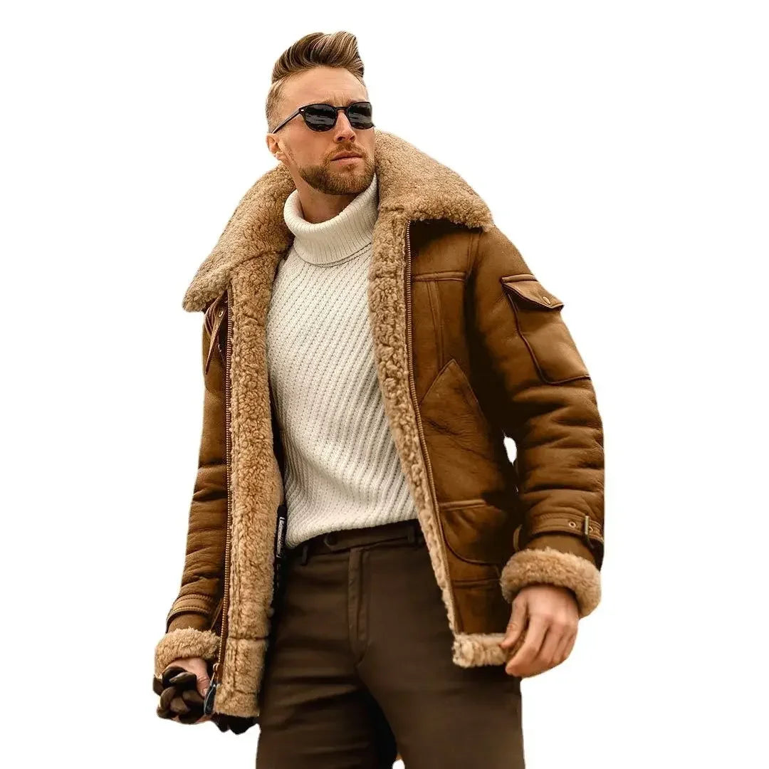 Men's Thick Fleece Winter Coat Warm & Stylish - GONZALES ONLINE SHOP