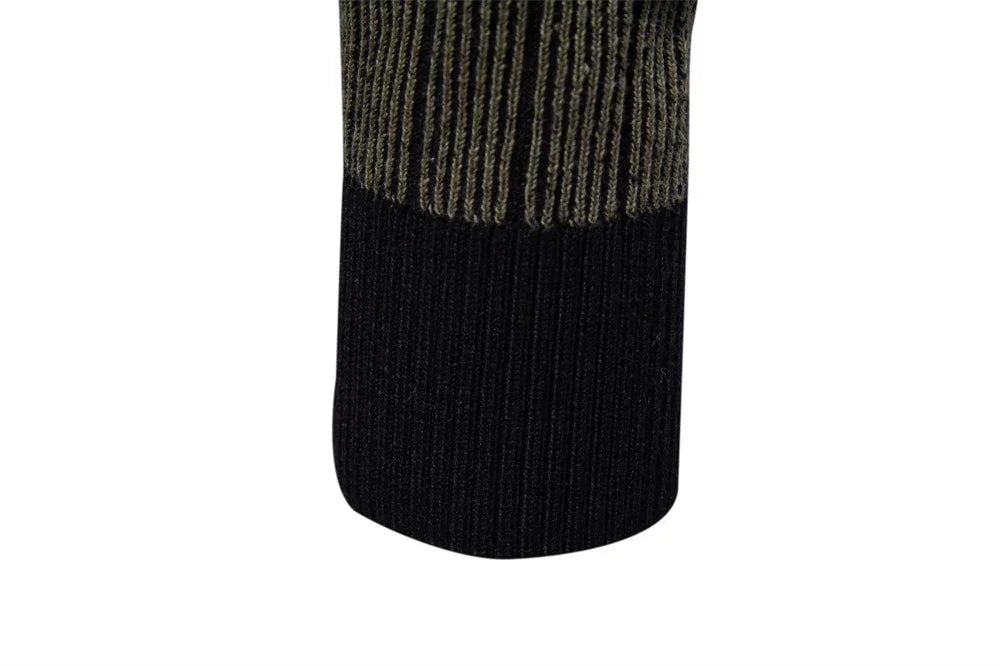 AIOPESON Mens Mock Neck Pullover Sweater - New Design Cotton Stripped Sweater for Autumn Winter Warmth - GONZALES ONLINE SHOP
