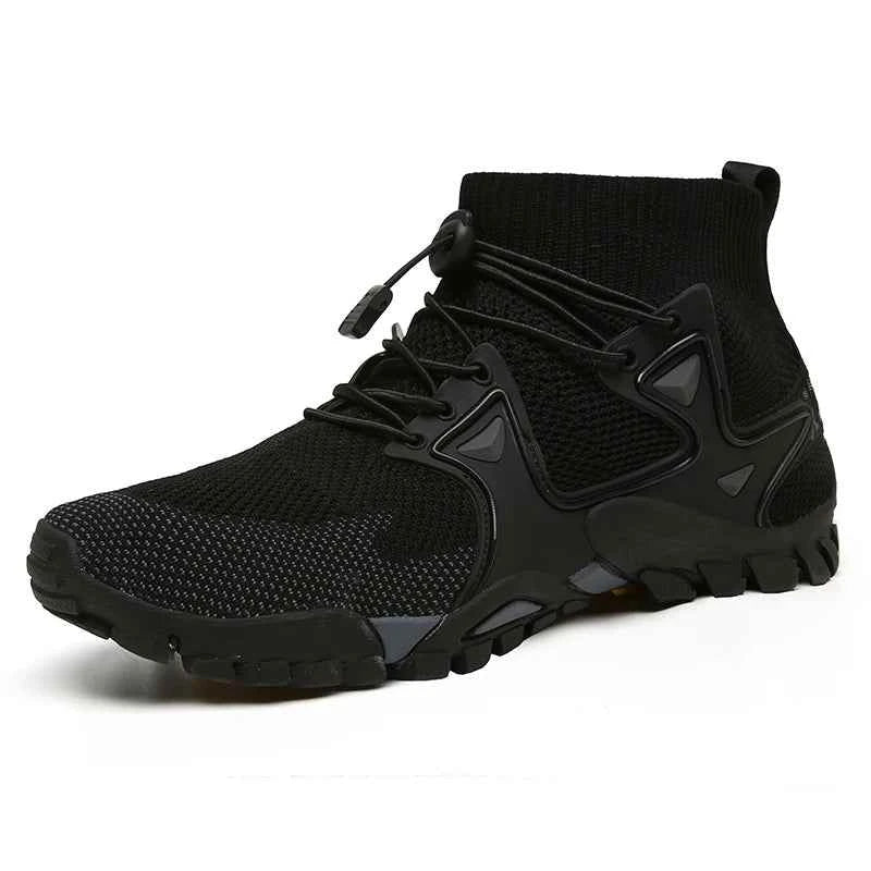 Shoes for Men Walking 2023 Summer New High Top Boots Breathable Mesh Mountaineering Outdoor Comfortable Leisure Travel Sneakers