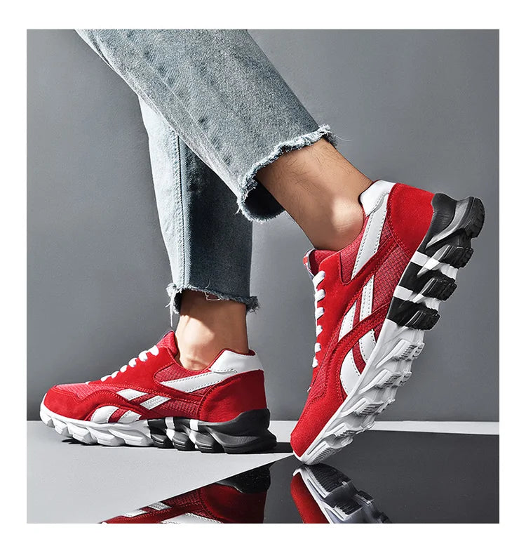 2025 New Men's Running Shoes Sneakers Breathable Casual Sneakers Anti-slip Vibration Comfortable Walking Men Shoes GONZALES ONLINE SHOP