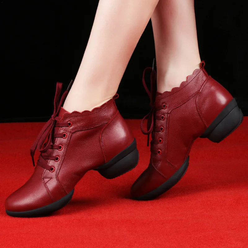 Shoes For Women Fitness Dance Shoes Modern Major Women Shoes Hollow Breathable Jazz Leather Dancing Shoes Sneakers GONZALES ONLINE SHOP