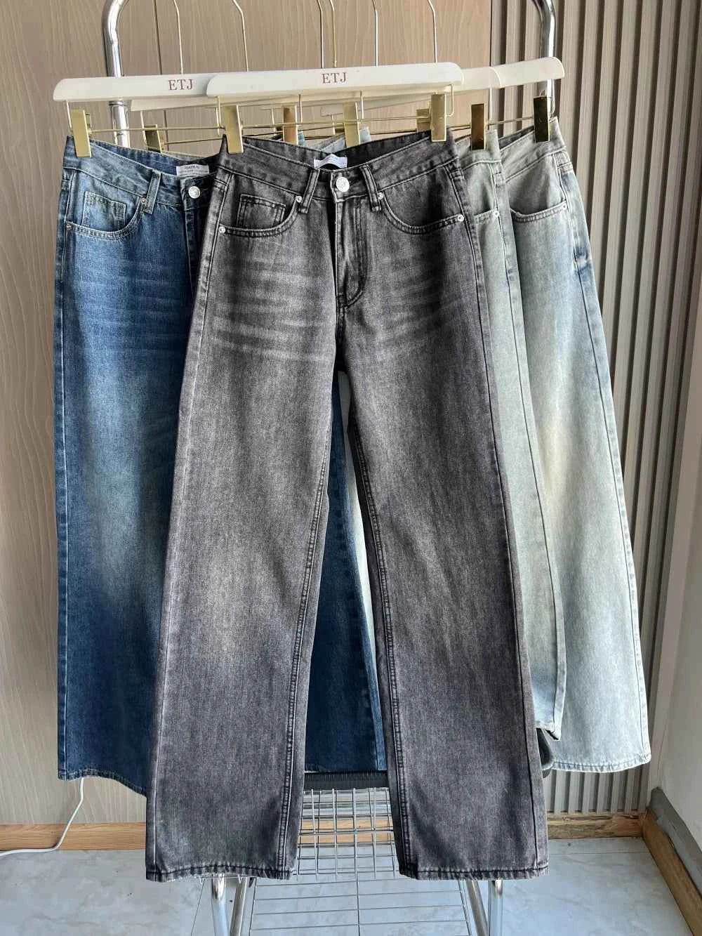 Z1975 straight height waist long jeans 2025 ETJ Autumn/Winter New Wash Product y2k Classic Jeans for women
