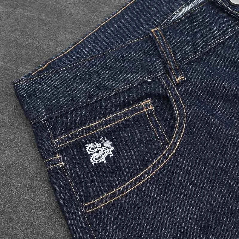 Fromszn raw baggy jeans Y2K retro art font embroidery black jeans Harajuku hip hop unisex woven washed patchwork wide leg pants
