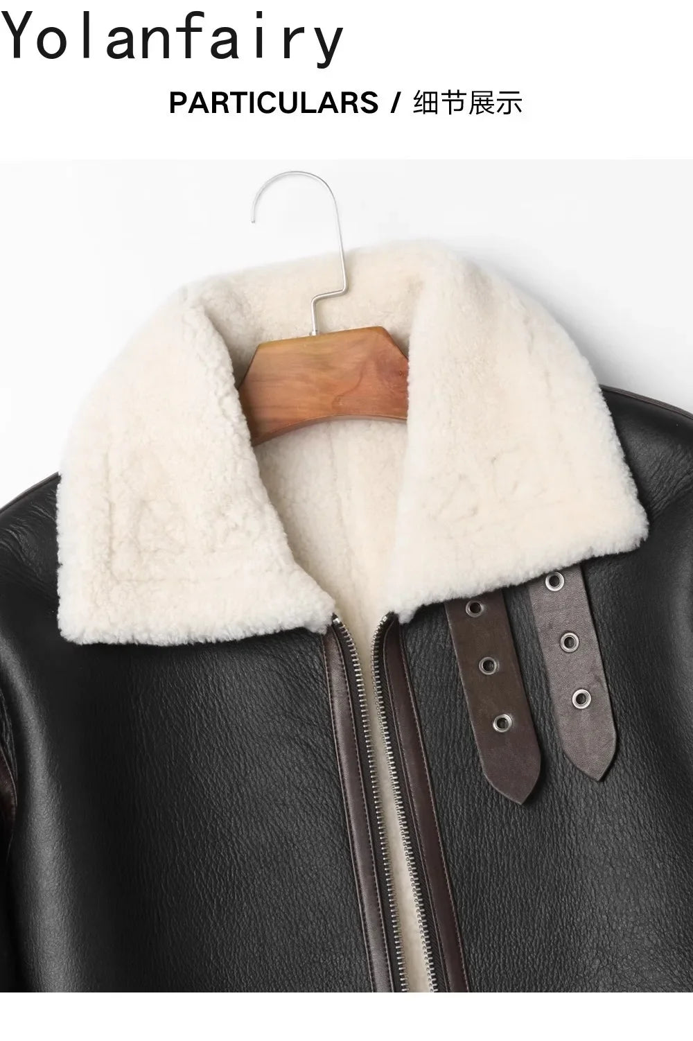 YOLANFAIRY Real Sheepskin Fur Men Jacket Natural Fur Coats Man Luxury Clothing Winter Jacket Black Fur Coat Куртка Мужская 2024 - GONZALES ONLINE SHOP