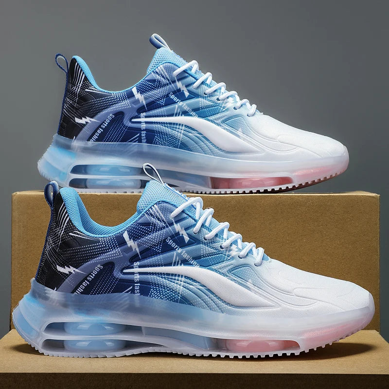 Men's Fashionable Basketball Shoes, with Air Cushioning, Comfortable and Non-Slip, Breathable and Shock-Absorbing, Suitable for Men's Outdoor Activities GONZALES ONLINE SHOP
