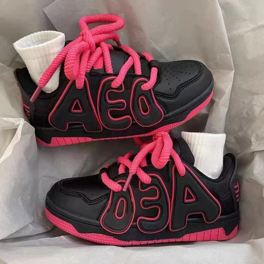 Sneakers Lace Up Athletic Shoes for Women Sports Light H Comfortable and Elegant Woman Footwear Original Deals Designer Luxury A GONZALES ONLINE SHOP
